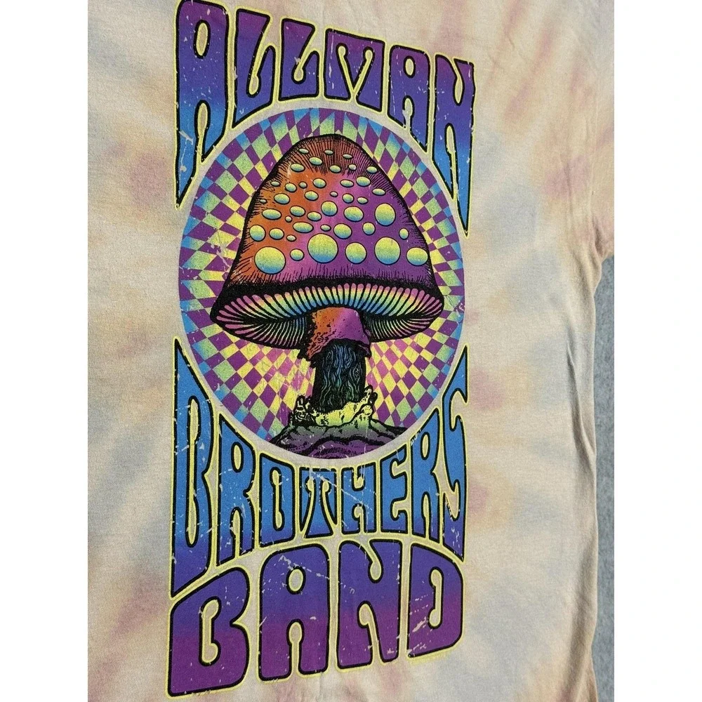 Allman Brothers Band Shirt Unisex Small Tie Dye Psychedelic Graphic Mushroom